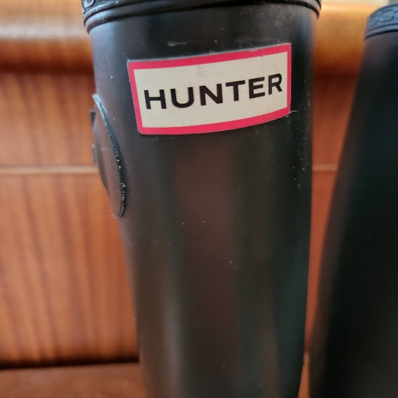 Hunter | Original Tall Rainboots, Black | size 7 - Picture 8 of 11